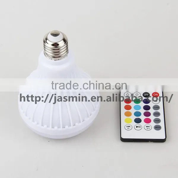Wholesale Wireless LED RGB Color Bulb Light Bluetooth Control Smart Music Audio Speaker Lamps photo-2