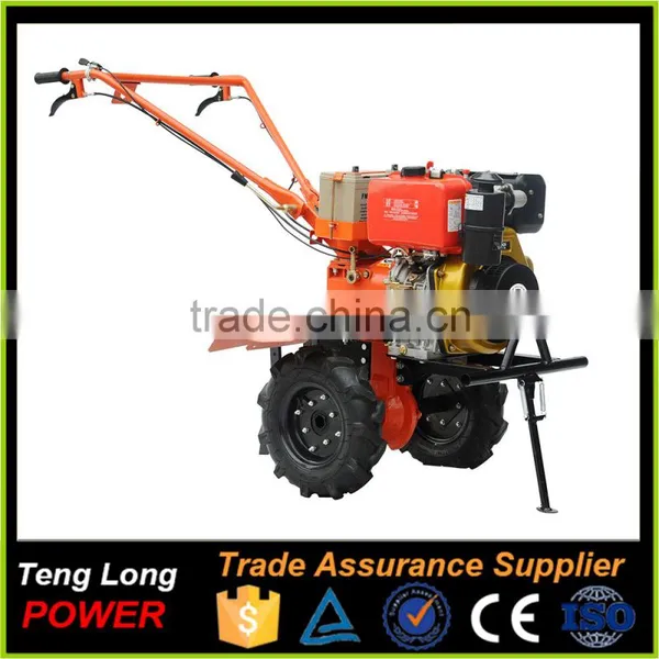 CE Approved Walking Agricultural Mini Power Tractor Tiller Trailer photo-3