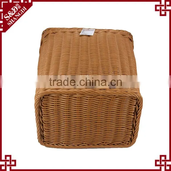 Customized Hand Weaving Big Size Toy Laundry Storage Plastic Basket With Handle photo-5
