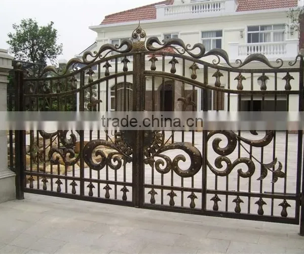 Bisini Luxury Sliding Design Gate, Sliding House Main Gate Design, New Sliding Design Big Iron Gate photo-4