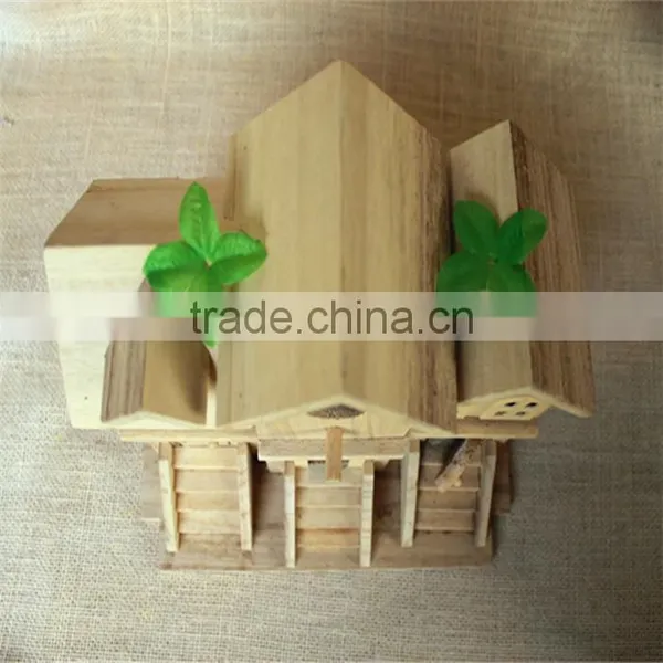 Wood Villa Building Kids Wood Building Kits Miniature Building Wood Prefab Building for Sale photo-3