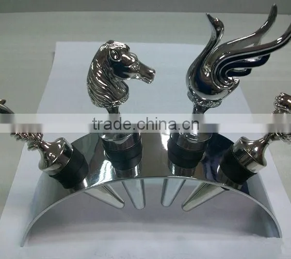 Customized Zinc Alloy Metal Bottle Stoppers
