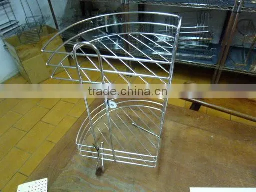 2 TIER STAINLESS STEEL CORNER RACK photo-4