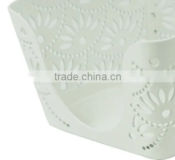 Arc-shaped Metal Punched Desktop Note Paper Holder photo-4