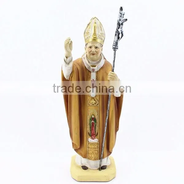 Tailor-made True Religious Gifts Holy Father Pope San Juan Pablo II Statue photo-2