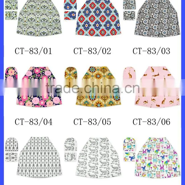 Stretchy Car Seat Cover Baby Multi Usage Baby Nursing Cover Shipping Cart Cover OEM Service photo-6
