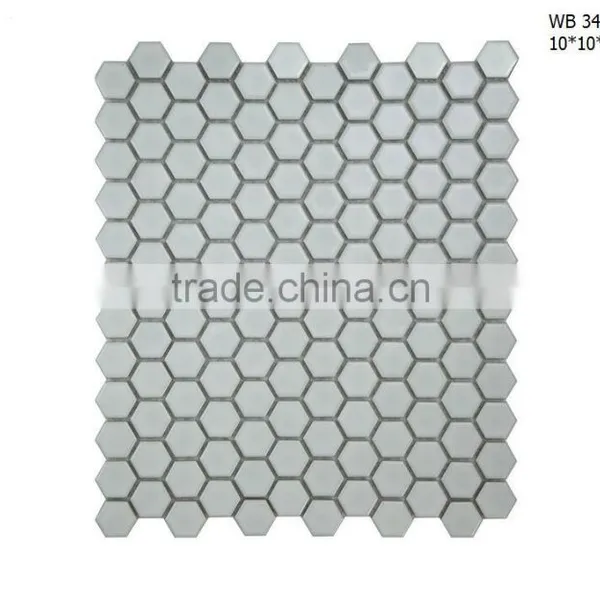 Dining Room Deco Honeycomb Mosaic Concrete Tiles