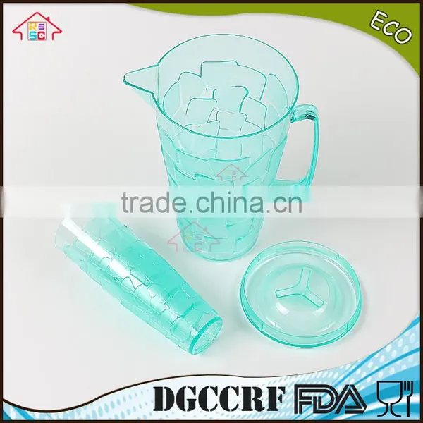NBRSC Set of 5 Pieces Plastic PS Cold Water Jug Water Kettle Hollow Drinking Bottle PP Pot Double Layer Watering Can photo-4