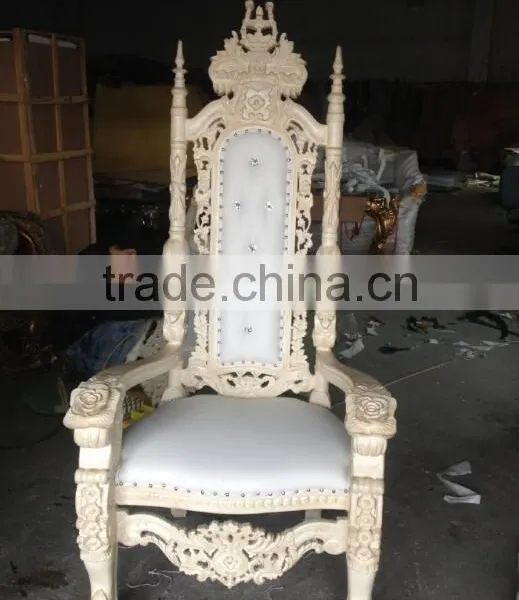 MD-0029-01 Baroque King Size High Back Throne Chair photo-4