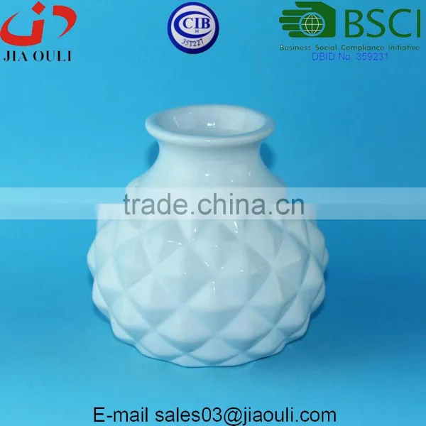BSCI Audit Factory Nice Design Pineapple Ceramic Vase, Home Decor Vase photo-4
