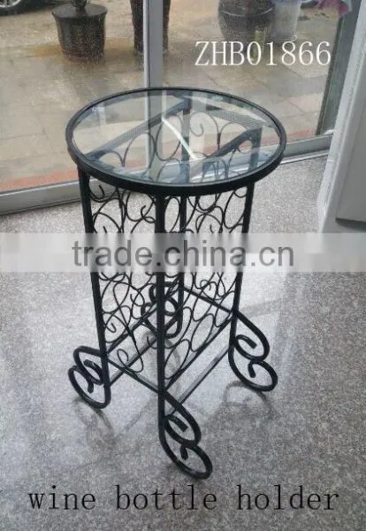 Eco-friendly Iron Metal Red Wine Rack