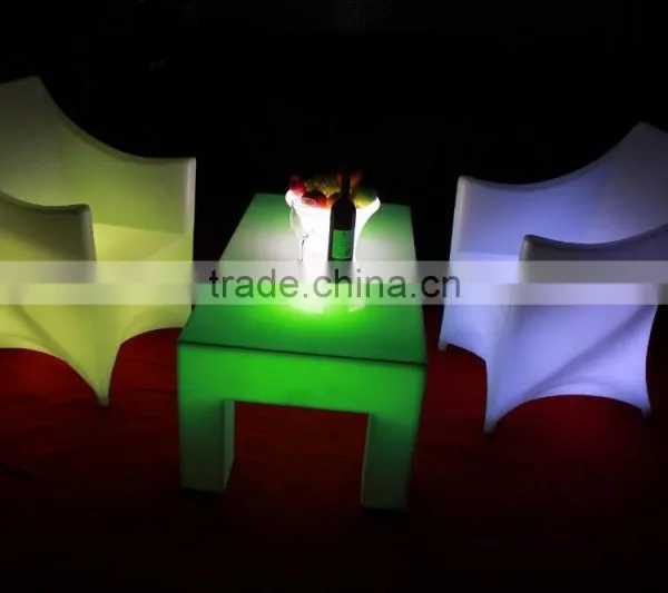 IR Remote Control PE Material Led Luminous Garden Furniture Chair photo-2