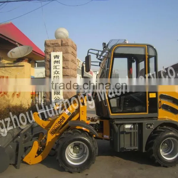 4WD Tractor HZM 908 Cheap Wheel Loader Price Chinese Wheel Loader Without Cabin for Sale photo-3