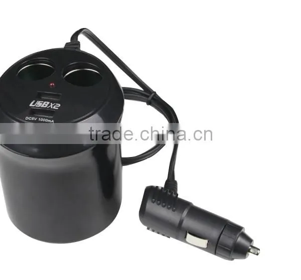 12V/24V Car Cigarette Lighter Two Socket photo-2