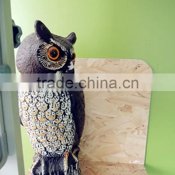 Lifelike Hand Painted Bird Scarecrow Owl Repellent photo-2