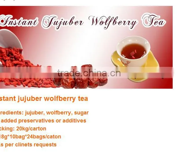 Hot Sale High Quality Instant Jujube Ginger Tea China Manufacturer 7g*20bags /18g*10bags / photo-3