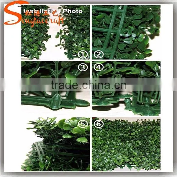 Artificial Plants 50*50cm Artificial Boxwood Hedges Plastic Outdoor Fence Garden Decoration Fence Screen Greenery Panel photo-5