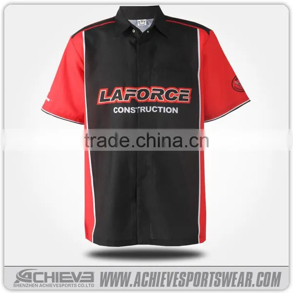 Wholesale Custom 100% Polyester Sublimated Motor Racing Team Polo Shirts photo-4