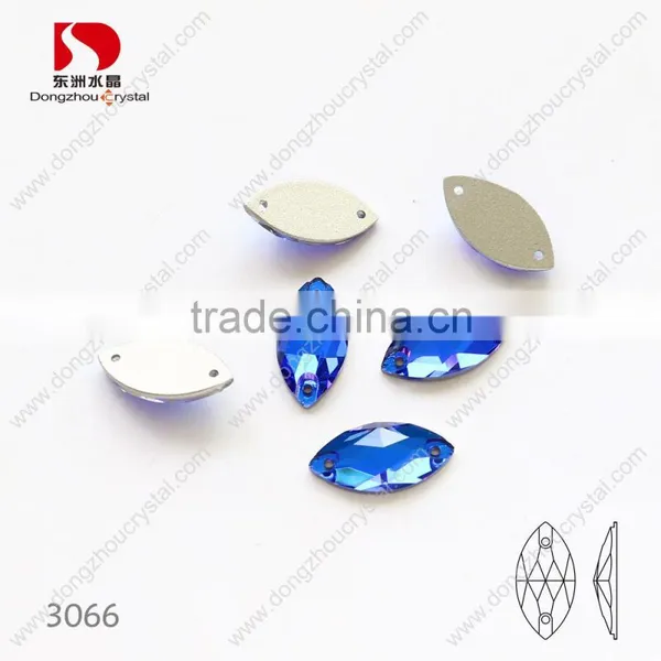 Horse Eye Shape Dongzhou 243 Color Flatback Sew on k5 Crystals Wholesale photo-3