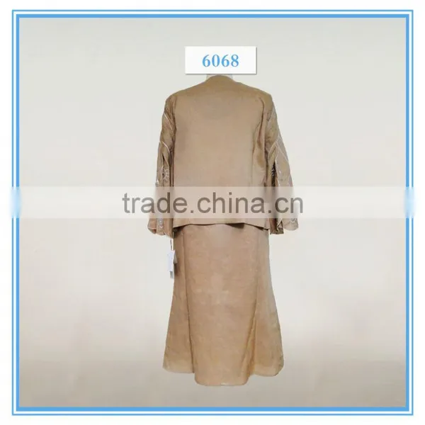 Women Embroidery Linen Elegant Skirt Suit Formal Skirt And Blouse Apparel 2016 photo-2