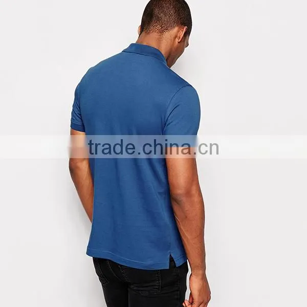 Navy Blue Embroidery Logo Custom Polo Shirt PS0111A photo-2