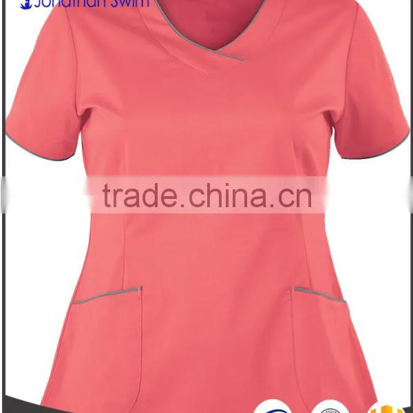 2016 Fashion V-neck Design Design Hospital Scrubs Uniforms photo-3