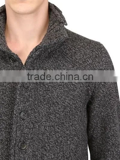 High Quality Hot Sell Man Heavy Knit Cardigan photo-5