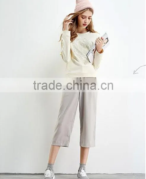Female Money Sets Milk Yellow Round Collar Fleece photo-3