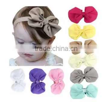 Kids Girls Baby Headband Toddler Bow Flower Hair Band Accessories Headwear photo-2