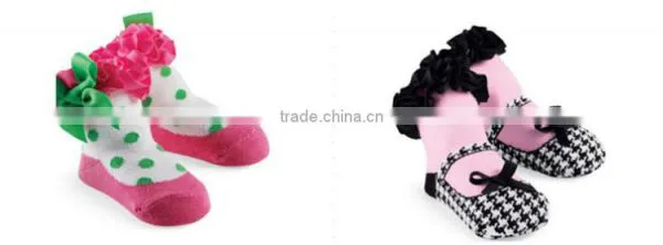 18 Designs Are in Stocked, Socks ; 3D Carton Socks for Lovely Baby , Newborn Baby Kids Girl Anti-slip Lace Floral Socks photo-6
