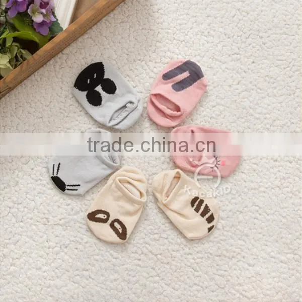 Cute Animal Baby Cotton Socks, Silicone Print Baby Socks photo-4
