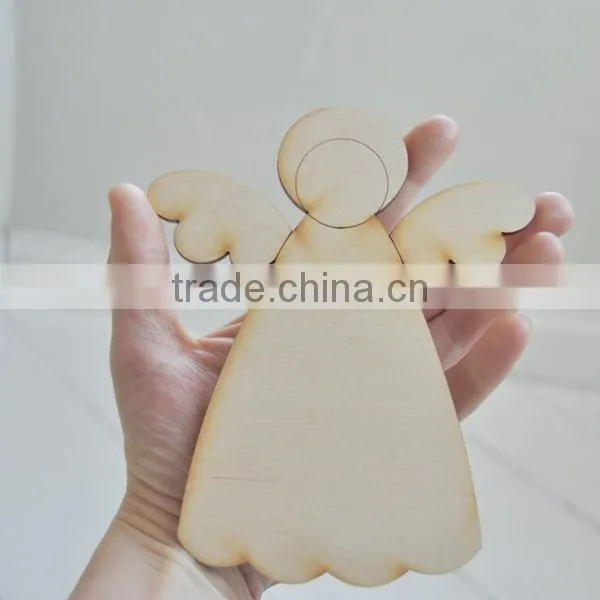 Lovely Christmas Ornament Angel Decor DIY Wood Craft photo-2