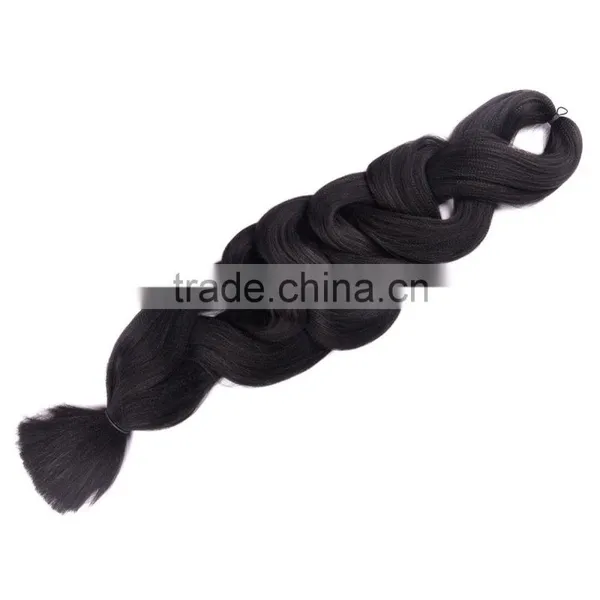 Black Rose Wholesale Two Colored Jumbo Braid 100 Cheap Synthetic Braiding Hair for Black Women photo-3