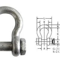 US Bolt Type Anchor Shackles G2130