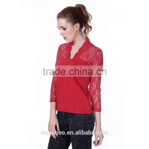 China Most Popular Top Sell Patterned Blouse for Lady photo-3