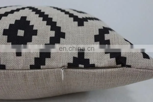 Custom Cheap Sofa Car Seat Linen Cushion Cover50x50 Fashion Decorative Pillow Cover photo-3