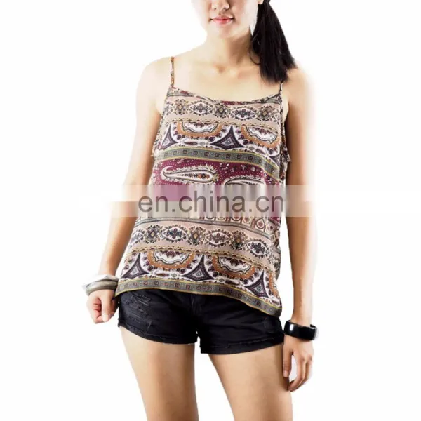 NAPAT Woman Sexy Tank Casual Summer Girl Blouse Wholesale