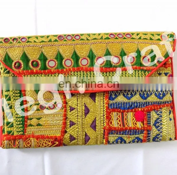 Wholesale Vintage Handmade Coin Purse-Indian Vintage Wedding Purse -Vintage Banjara Gypsy Clutch -Indian Embroidered Clutch Bag photo-4