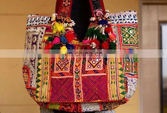 Bohemian Banjara Bag,Tote Bag,Tribal Bohemian Lady Purse,Giant Vintage Banjara Bag,Ethnic Embroidered Fabric Wholesale Banjara