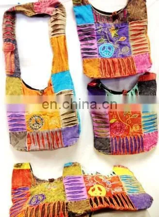 Hippie Shoulder Canvas Bags for Girl and Woman photo-3