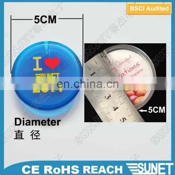 Night Club KTV Wholesale Led Flashing Custom Logo Circle Lapel Pin photo-5