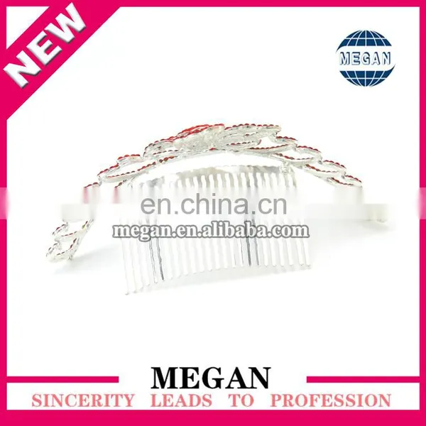 Popular Girl Jewelry Headdress Rhinestone Tiaras Crown Hair Comb photo-2