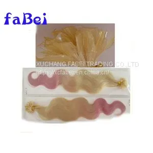 Full Cuticle Aligned Remy Human Hair Double Drawn Pre Bonded Keratin Nail u Tip Human Hair Extensions photo-5