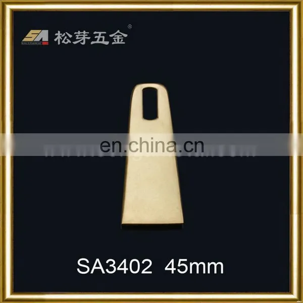 Top Level Crazy Selling Cube Shape Metallic Zip Puller