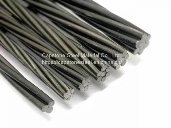 1*7 Wires ASTMA416 1860Mpa Building and Construction Material PC Strand Used in Railway Sleepers From Chinese Supplier photo-2