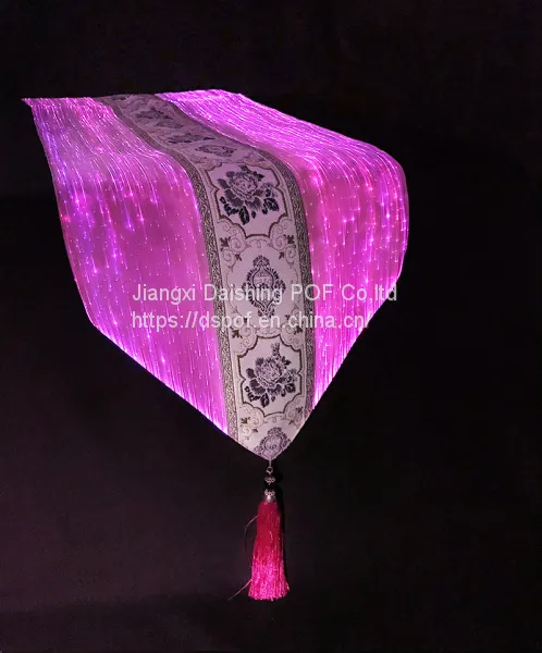 Luminous Fiber Optic Table Runner Led Light up Table Runner Manufacturer
