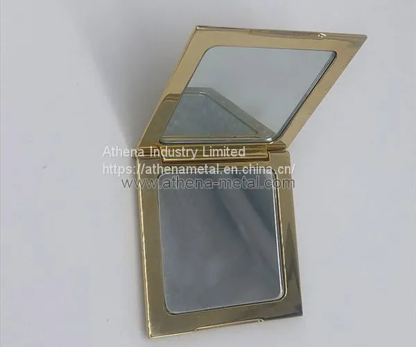 Suqare Metal Compact OEM Metal Compact Box Custom Metal Compact Box Metal Compact Box Distributor photo-2