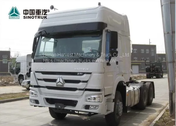 SINOTRUK HOWO 6X4 371 л.с. тягач-прицепной грузовой автомобиль Prime Mover с двумя бункерами