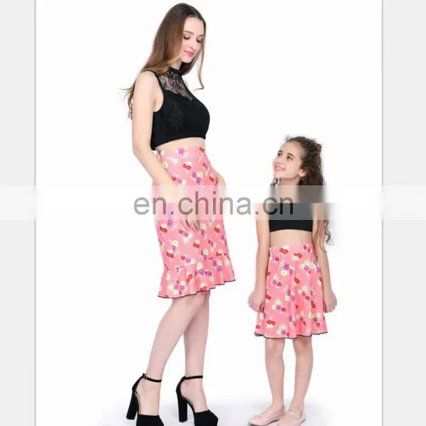 2019 Summer Lace Neckline Family Clothes Set Wholesale Mommy And Me Dresses (this Link for Girls,1-12years) photo-6