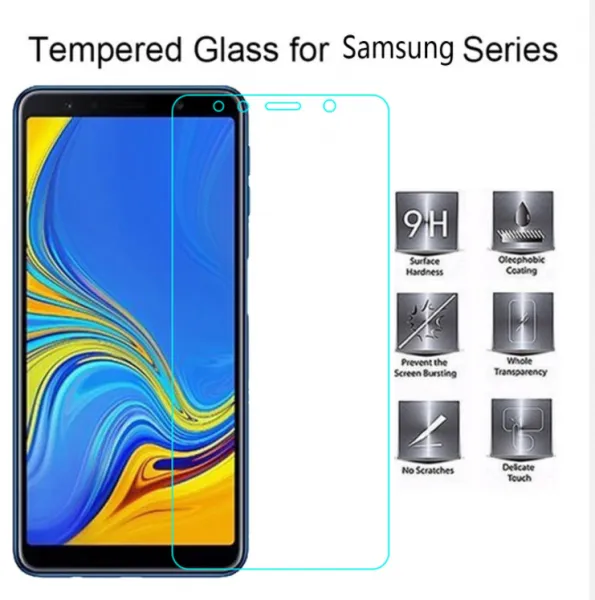 Tempered Glass For Samsung Galaxy A7 2018 Screen Protector Protective Glass on Samsung A7 2018 Glass
